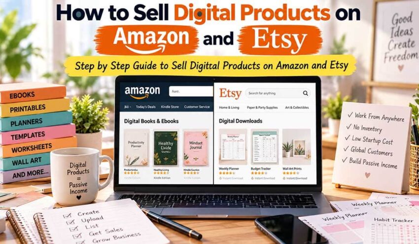 How to sell digital products on Amazon and Etsy
